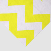 モノグラムはっきりした付き黄色のシェブロン 薄葉紙 (詳細)