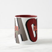 モノグラムはっきりした名(シャドウ付き) マグカップ (中央)