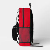 モノグラムはっきりした牛革バックパック プリントバックパック (右)