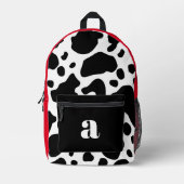 モノグラムはっきりした牛革バックパック プリントバックパック (正面)