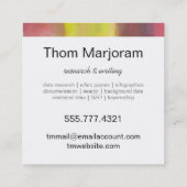 モノグラムはっきりした筆跡 スクエア名刺 (裏面)