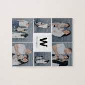 モノグラムはっきりした編集可能カラーフォトコラージュパズル ジグソーパズル (横)