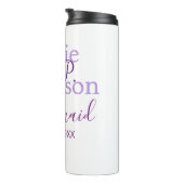 モノグラムは名前の文字を追加結婚bridesmaidのメイド タンブラー (回転右)