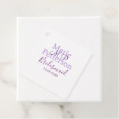 モノグラムは名前の文字を追加結婚bridesmaidのメイド フェイバータグ (インサイチュ)