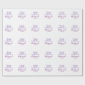 モノグラムは名前の文字を追加結婚bridesmaidのメイド ラッピングペーパー (フラット)