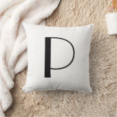 モノグラムは手紙Pを置きます クッション (ブランケット)