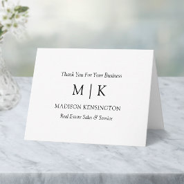モノグラムまたはロゴの追加ビジネスありがとうございます ノートカード
