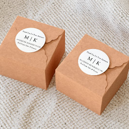 モノグラムまたはロゴの追加ビジネスギフト小 ラウンドシール