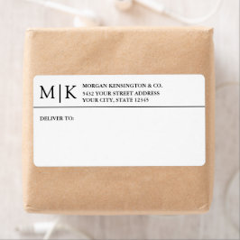 モノグラムまたはロゴの追加ビジネス出荷 ラベル