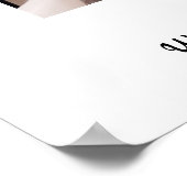 モノグラムまたはロゴの追加ビジネスQRコードフォト ポスター (角)