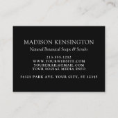 モノグラムまたはロゴの追加ビジネスQRコード2写真 名刺 (裏面)