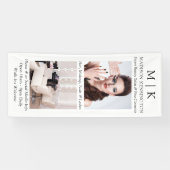 モノグラムまたはロゴの追加2フォトビジネス 横断幕 (横)