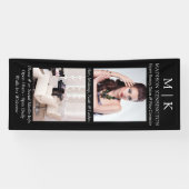 モノグラムまたはロゴの追加2 Photo Business Black 横断幕 (横)