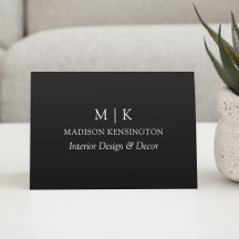 モノグラムまたはロゴを追加ビジネスブラック折り畳み