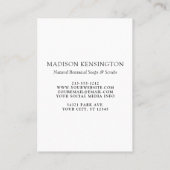 モノグラムまたはロゴビジネスの追加QRコード3写真 名刺 (裏面)