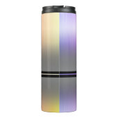 モノグラムまたは名前、グラデーションピンクとグレー タンブラー (裏面)