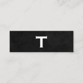 モノグラムを使用したスクリプトタイプ スキニー名刺 (正面)