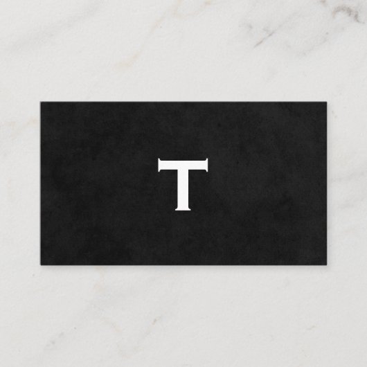 モノグラムを使用したスクリプトタイプ 名刺 (正面)