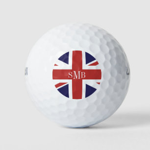 モノグラムを持つイギリカスタムス国旗 ゴルフボール