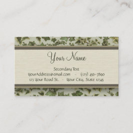 モノグラムを持つフィレンツェの水彩画のキヅタ 名刺