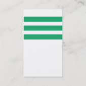 モノグラムを持つ緑の航海のないかり 名刺 (裏面)