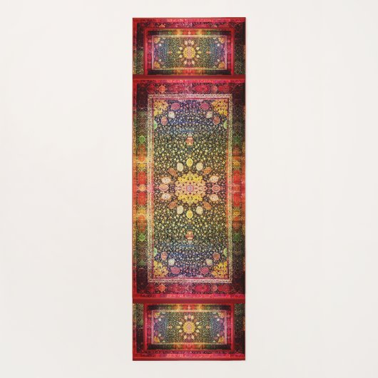 モノグラムを持つ（または持たない）アルダビル模様 ヨガマット (裏面)