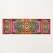 モノグラムを持つ（または持たない）アルダビル模様 ヨガマット (正面(横))