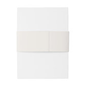 モノグラムアイボリー結婚Simplistic 招待状ベリーバンド (裏面例)