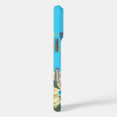 モノグラムアクアイエローグレーヴィンテージ蘭 Case-Mate iPhoneケース (裏面 / 右)