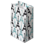 モノグラムアクアシックエッフェルタワーパターン スモールペーパーバッグ (裏面アングル)