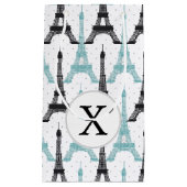 モノグラムアクアシックエッフェルタワーパターン スモールペーパーバッグ (正面)