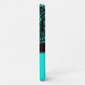 モノグラムアクア、ブラック、ホワイトダマスクiPhone 11ケース Case-Mate iPhoneケース (裏面/左)