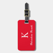 モノグラムアドベンチャーアワイタイポグラフィ旅行ギフト ラゲッジタグ (正面縦)