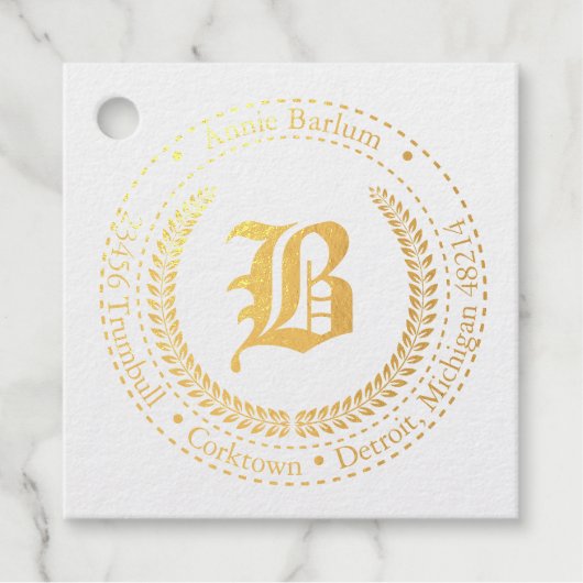 モノグラムアドレス フェイバータグ (正面)