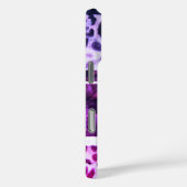 モノグラムアニマルプリントヒョウ桃色ガーリー紫 Case-Mate iPhoneケース (裏面 / 右)