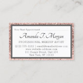 モノグラムアポイントメントカードバラフローラグリーングリット 名刺 (裏面)