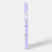 モノグラムアルファベットCラベンダーユーカリプタスドラゴンフライ Case-Mate iPhoneケース (裏面 / 左)