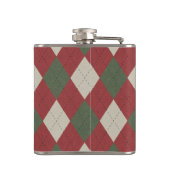 モノグラムアーガイル付き緑と赤の格子模様 フラスク (裏面)