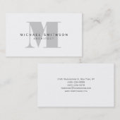 モノグラムアーキテクモダントシンプルの名刺 名刺 (正面/裏面)