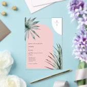 モノグラムアーチズライトピ結婚ンク アクリル招待状 (インサイチュ (ウェディング))