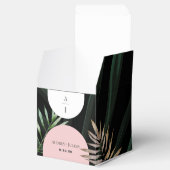 モノグラムアーチトロピカルパーム結婚ツリー フェイバーボックス (オープン)