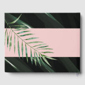 モノグラムアーチトロピカル結婚ズゲストブック ゲストブック (裏面)