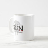モノグラムアートの銃 | #11 クラシックマグ コーヒーマグカップ (正面左)