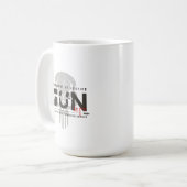 モノグラムアートの銃 | #15 クラシックマグ コーヒーマグカップ (正面左)