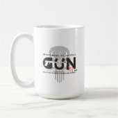 モノグラムアートの銃 | #15 クラシックマグ コーヒーマグカップ (左)