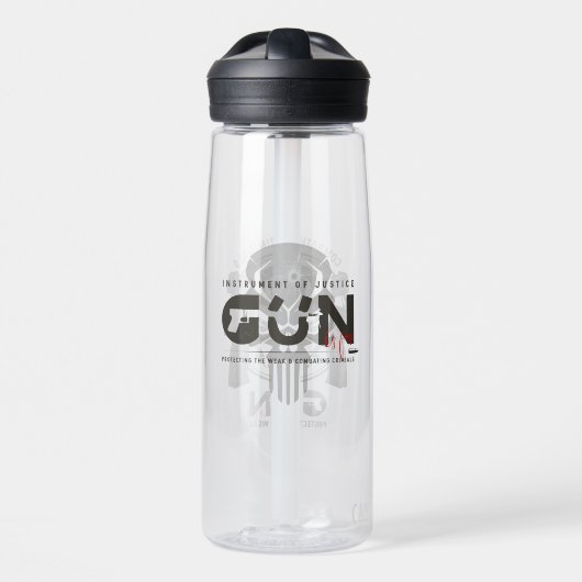 モノグラムアートの銃 | 25oz ウォーターボトル (正面)