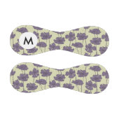 モノグラムアートヴィンテージの花柄背景 野球ボール (パネル)