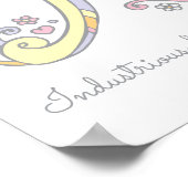 モノグラムアートAmeliaの女の子の名前の意味ポスター ポスター (角)