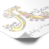 モノグラムアートArianna女の子の名前はポスターを意味する ポスター (角)