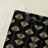 モノグラムアールデコブラック金ゴールドビーチ水ポロスイム ビーチタオル (インサイチュ)